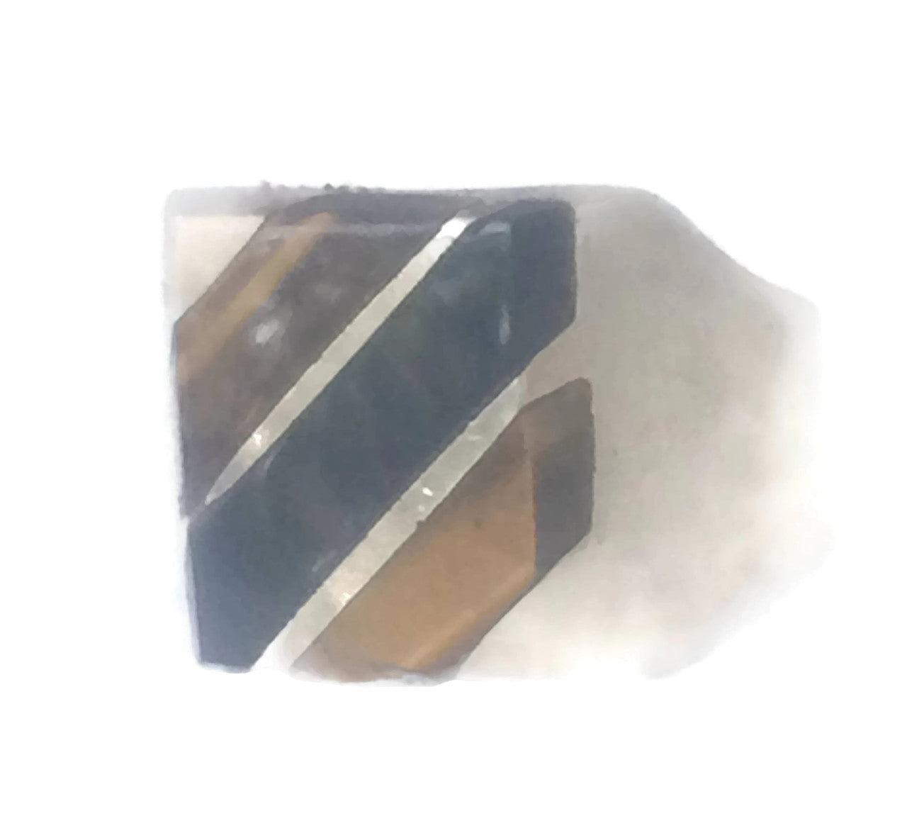 Tiger Eye Ring Sterling Silver Mexico Size 11 As Is