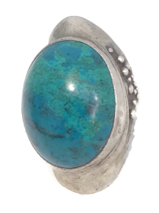 Vintage Sterling Silver Handmade Southwest Ring Size 7.5