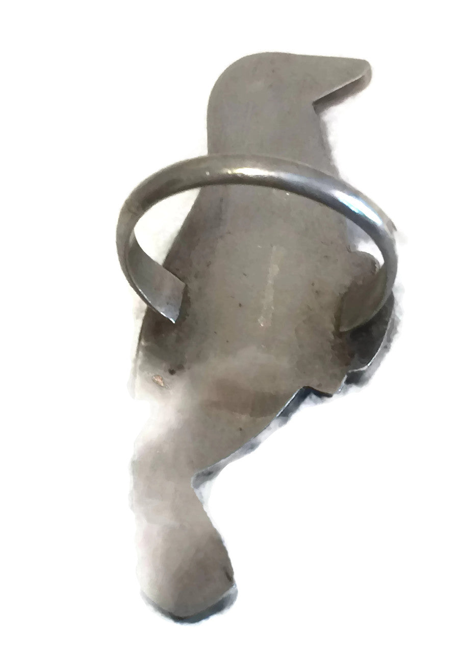 Zuni Bird Ring Onyx Turquoise MOP Sterling Silver Size 8