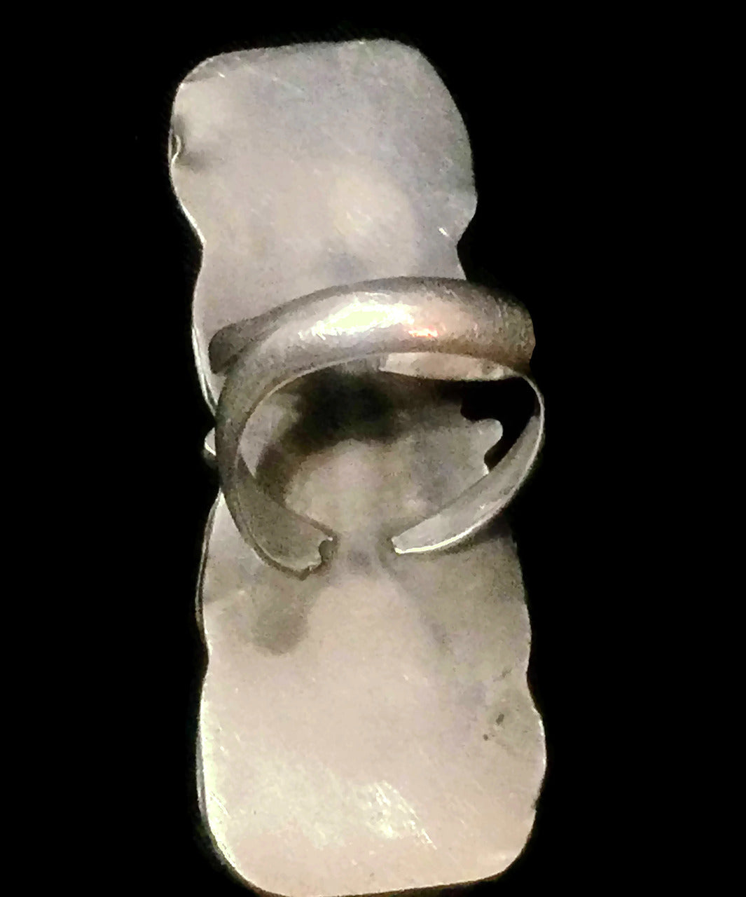 Navajo Ring Long Turquoise Sterling Silver Size 5