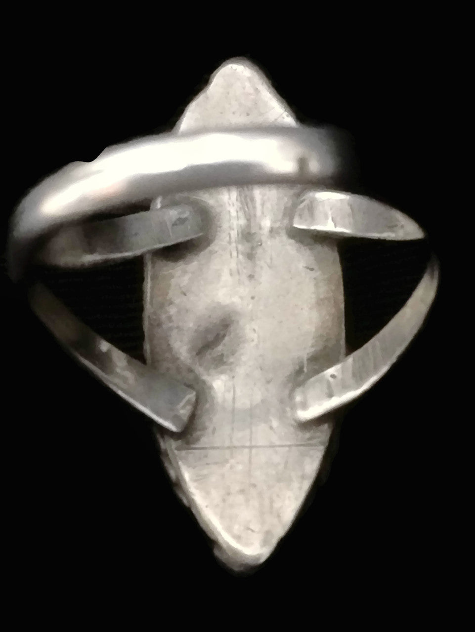 Navajo Ring Coral Southwest Sterling Silver Size 5.75