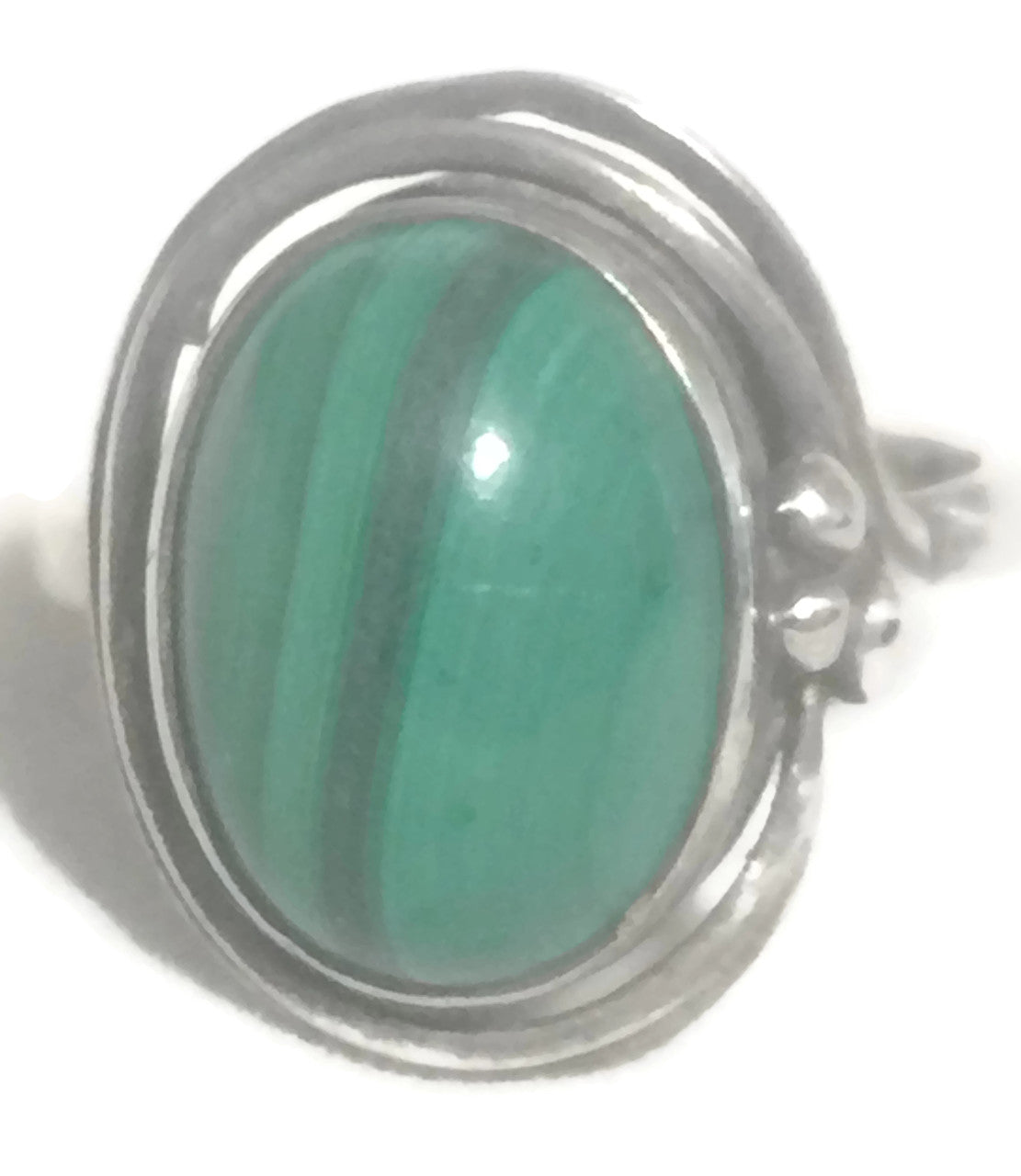 Vintage Malachite Ring Sterling Silver Boho Size – SpiritbeadNW