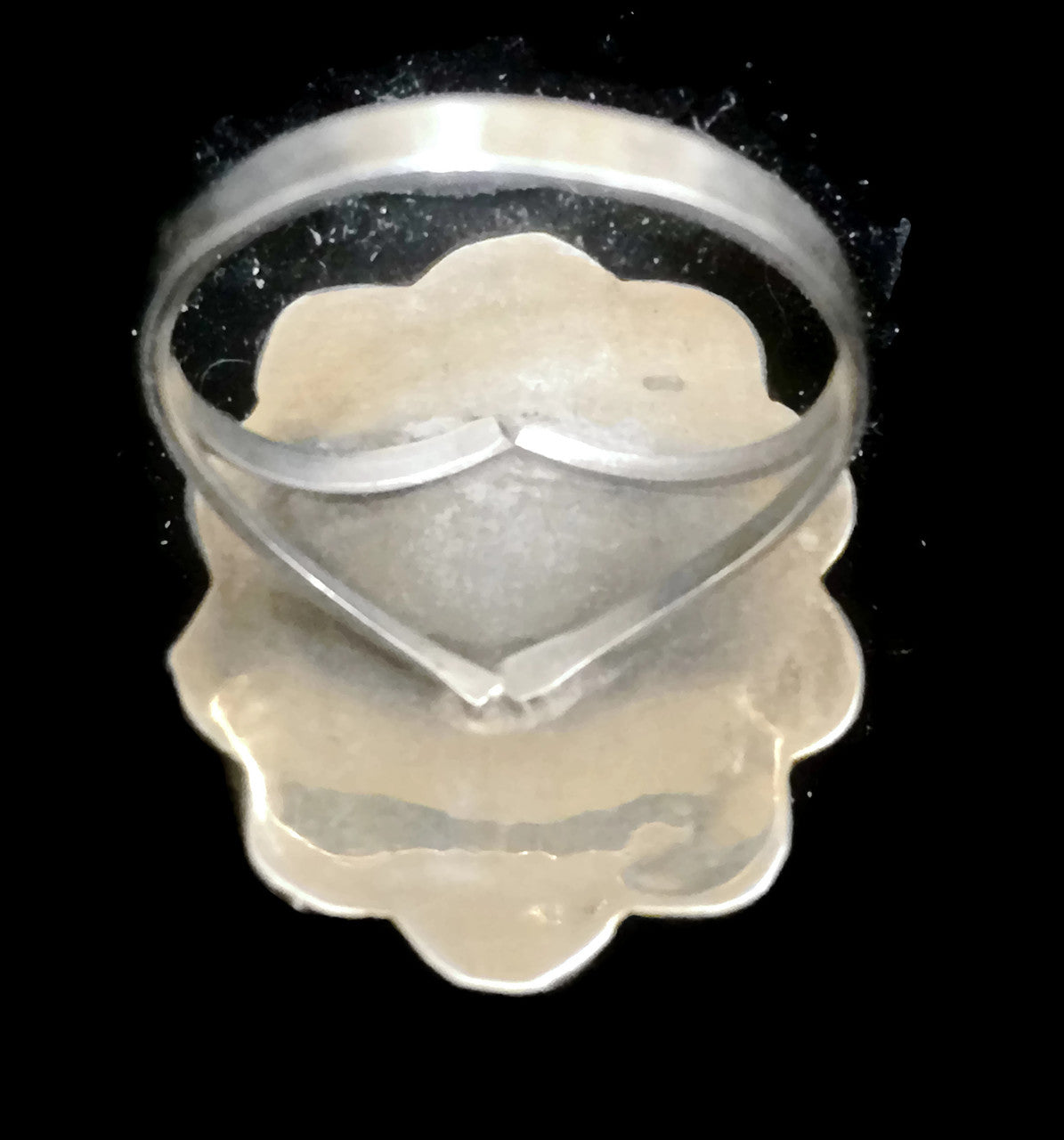 Navajo Malachite Ring Sterling Silver Size 6.50