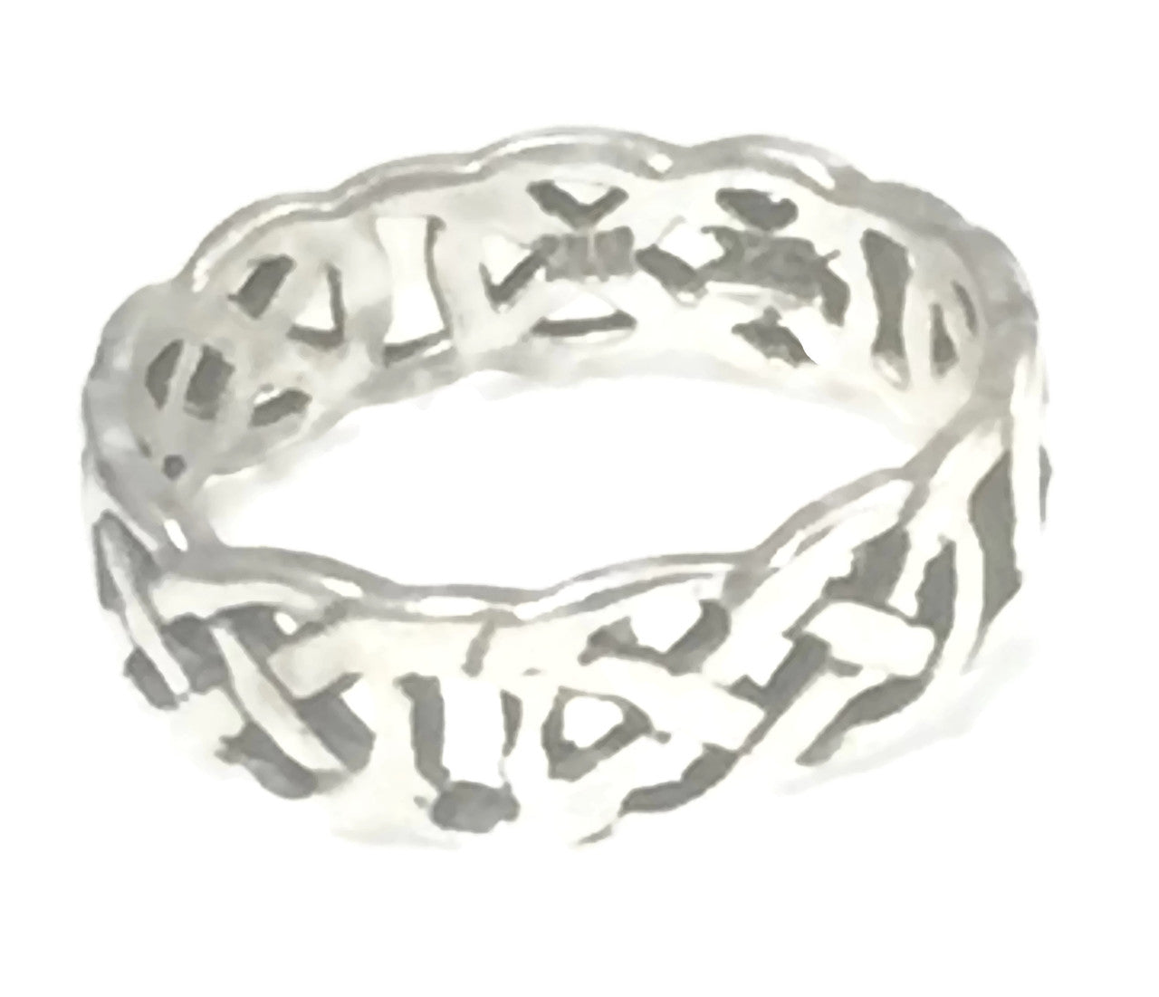 Celtic Knot Ring size 9.75 Wedding Band Ring Vintage Sterling Silver Men