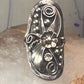 Navajo ring squash blossom saddle band size 6.75 sterling silver women