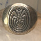 Man in Maze ring Hopi band size 9.75 sterling silver women men