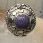 Poison ring Boho Lapis ? band size 9 sterling silver women