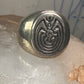 Man in Maze ring Hopi band size 9.75 sterling silver women men