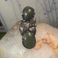 Navajo ring long Green turquoise size 7 sterling silver women