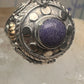 Poison ring Boho Lapis ? band size 9 sterling silver women