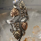 Black Hills Gold ring long floral band size 7.75 sterling silver women