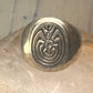 Man in Maze ring Hopi band size 9.75 sterling silver women men