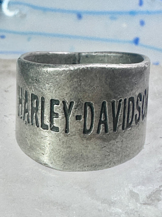 Harley Davidson ring biker motorcycle Mexico band size 8.75 sterling silver women men