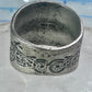 Harley Davidson ring biker motorcycle Mexico band size 8.75 sterling silver women men