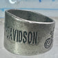 Harley Davidson ring biker motorcycle Mexico band size 8.75 sterling silver women men