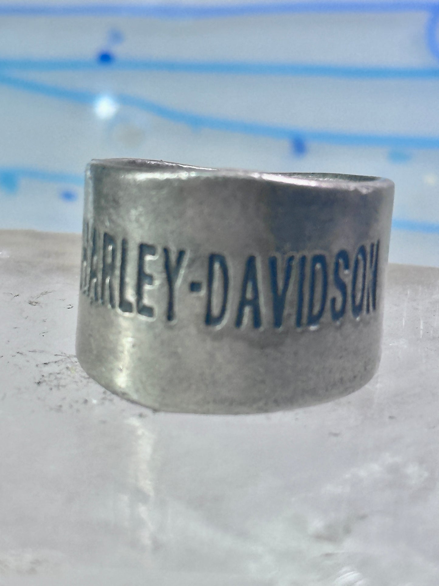 Harley Davidson ring biker motorcycle Mexico band size 8.75 sterling silver women men