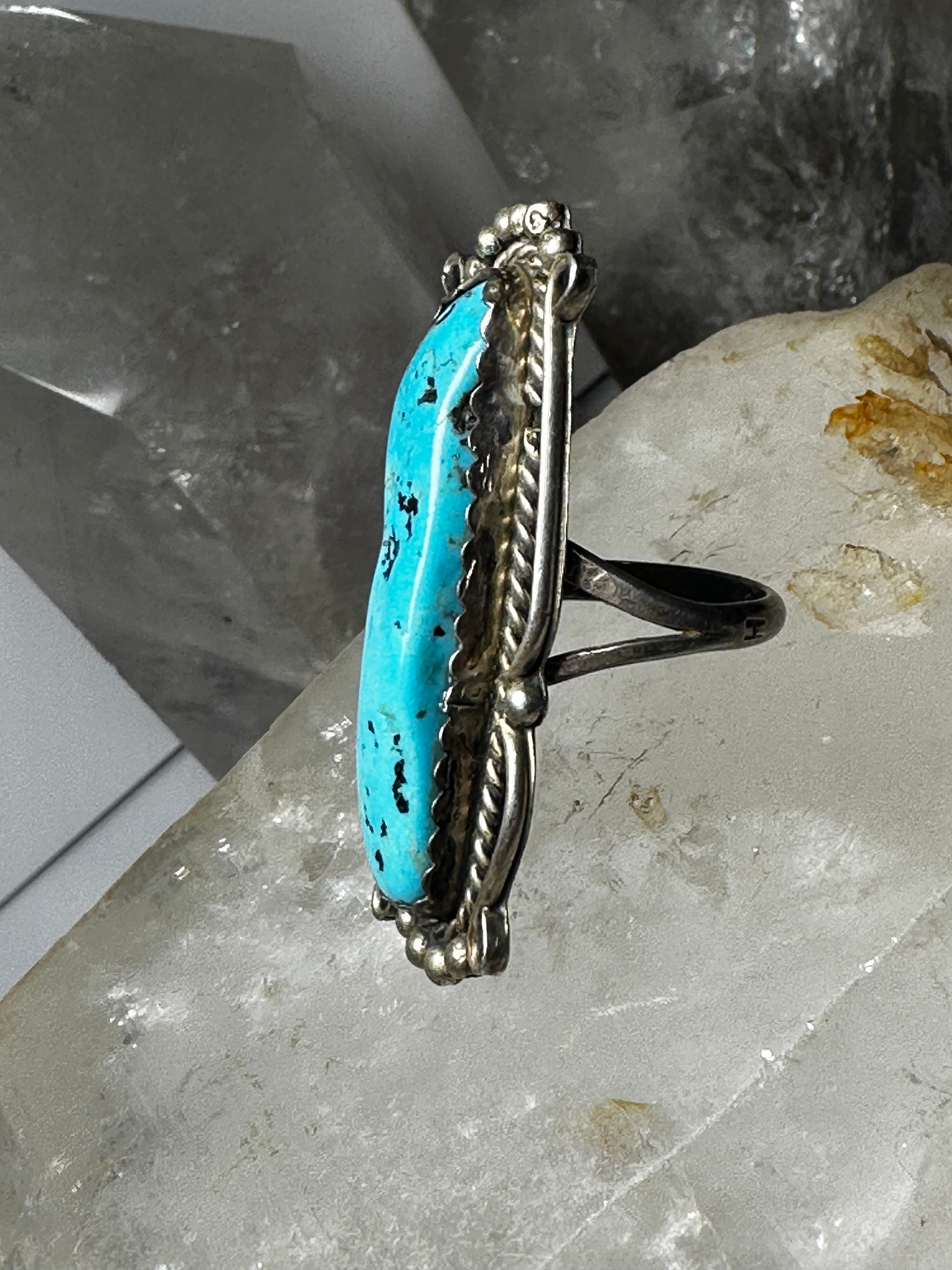 Vintage sterling clearance silver turquoise rings