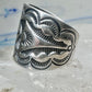 Carolyn Pollack Relios Vintage Sterling Silver Wide Stamped Cigar Band Ring Size 6.75 10.6g 925