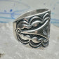 Carolyn Pollack Relios Vintage Sterling Silver Wide Stamped Cigar Band Ring Size 6.75 10.6g 925