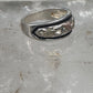Black Hills Gold ring leaves wedding band size 6.75 sterling silver women men