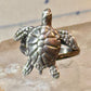 Sea Turtle ring Kabana band vintage turquoise sterling silver size 5.75 women