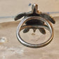Sea Turtle ring Kabana band vintage turquoise sterling silver size 5.75 women