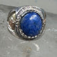 Black Hills Gold ring leaves blue lapis band size 6 sterling silver women men