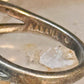 Sea Turtle ring Kabana band vintage turquoise sterling silver size 5.75 women
