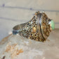 Poison ring turquoise boho vintage sterling silver size 9.25 women