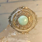 Poison ring turquoise boho vintage sterling silver size 9.25 women