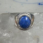 Black Hills Gold ring leaves blue lapis band size 6 sterling silver women men