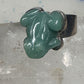 Vintage Frog ring Sajen Jade size 6 sterling silver women