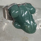 Vintage Frog ring Sajen Jade size 6 sterling silver women