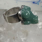 Vintage Frog ring Sajen Jade size 6 sterling silver women