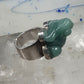 Vintage Frog ring Sajen Jade size 6 sterling silver women