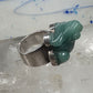 Vintage Frog ring Sajen Jade size 6 sterling silver women