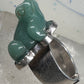 Vintage Frog ring Sajen Jade size 6 sterling silver women