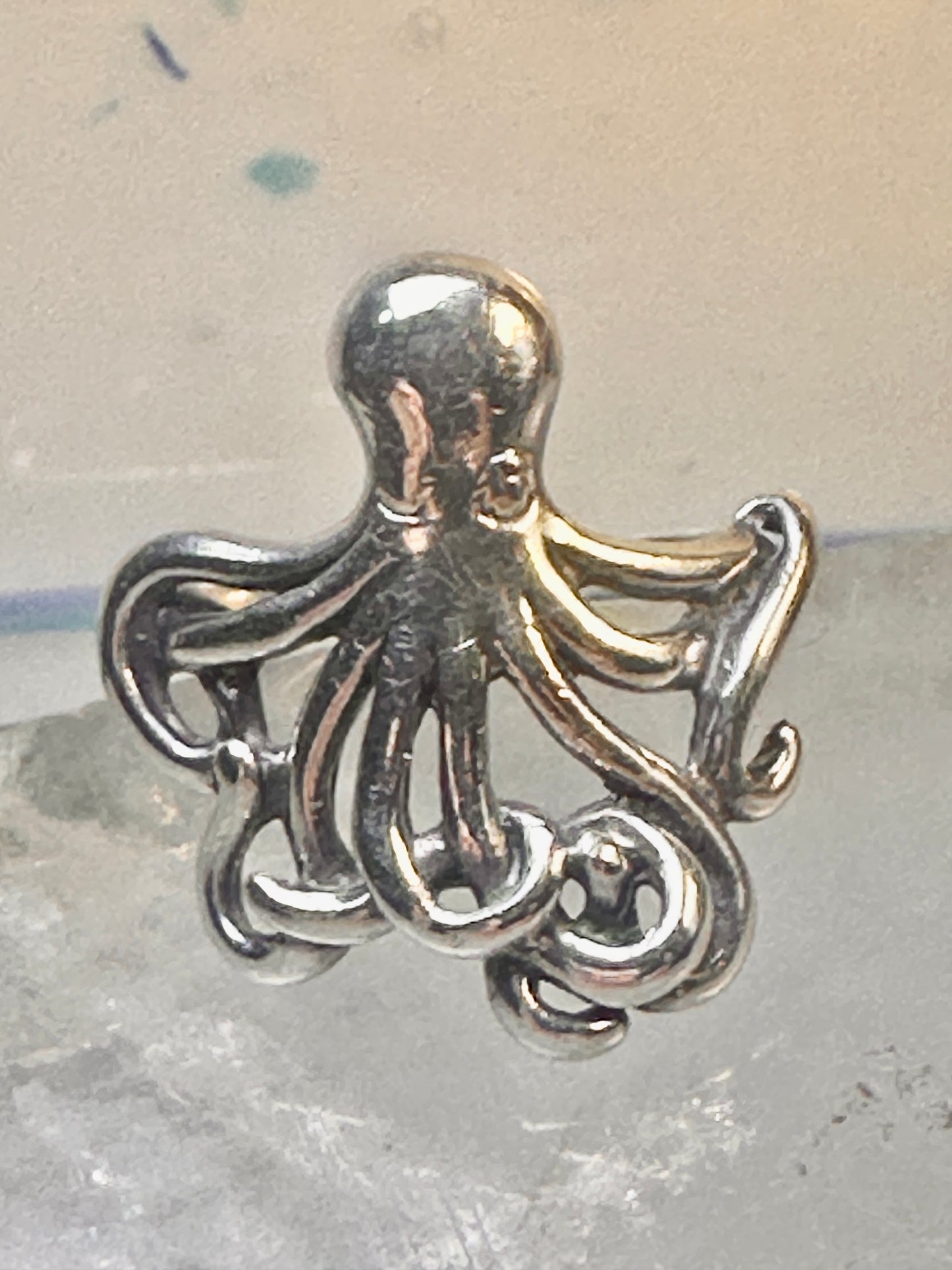 Octopus ring kabana ocean beach sterling silver size 7.75 women