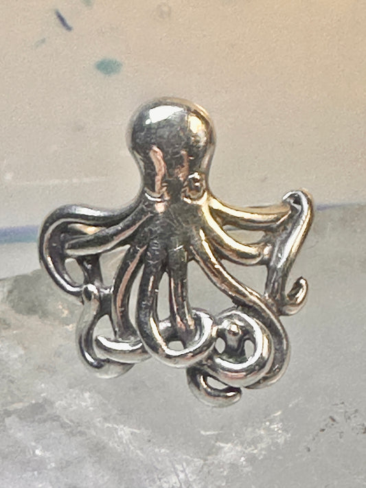Octopus ring kabana ocean beach sterling silver size 7.75 women