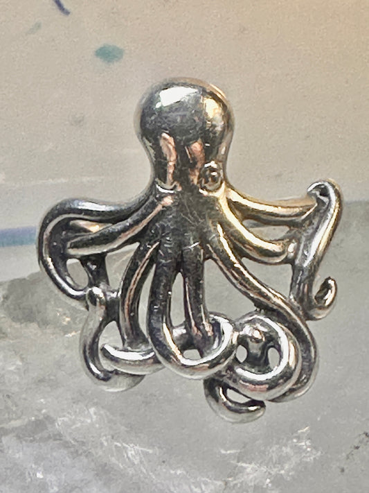 Octopus ring kabana ocean beach sterling silver size 7.75 women