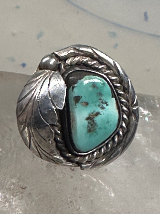 Navajo ring Turquoise size 3.25 pinky sterling silver women girls