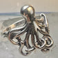 Octopus ring kabana ocean beach sterling silver size 7.75 women