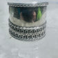 Cigar band Wide Ring band size 5 sterling silver women girls