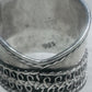 Cigar band Wide Ring band size 5 sterling silver women girls