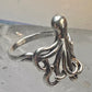 Octopus ring kabana ocean beach sterling silver size 7.75 women