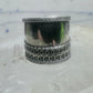 Cigar band Wide Ring band size 5 sterling silver women girls