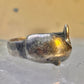 Whale ring whale band sterling silver size 6 women