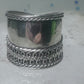 Cigar band Wide Ring band size 5 sterling silver women girls