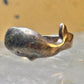 Whale ring whale band sterling silver size 6 women
