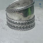 Cigar band Wide Ring band size 5 sterling silver women girls